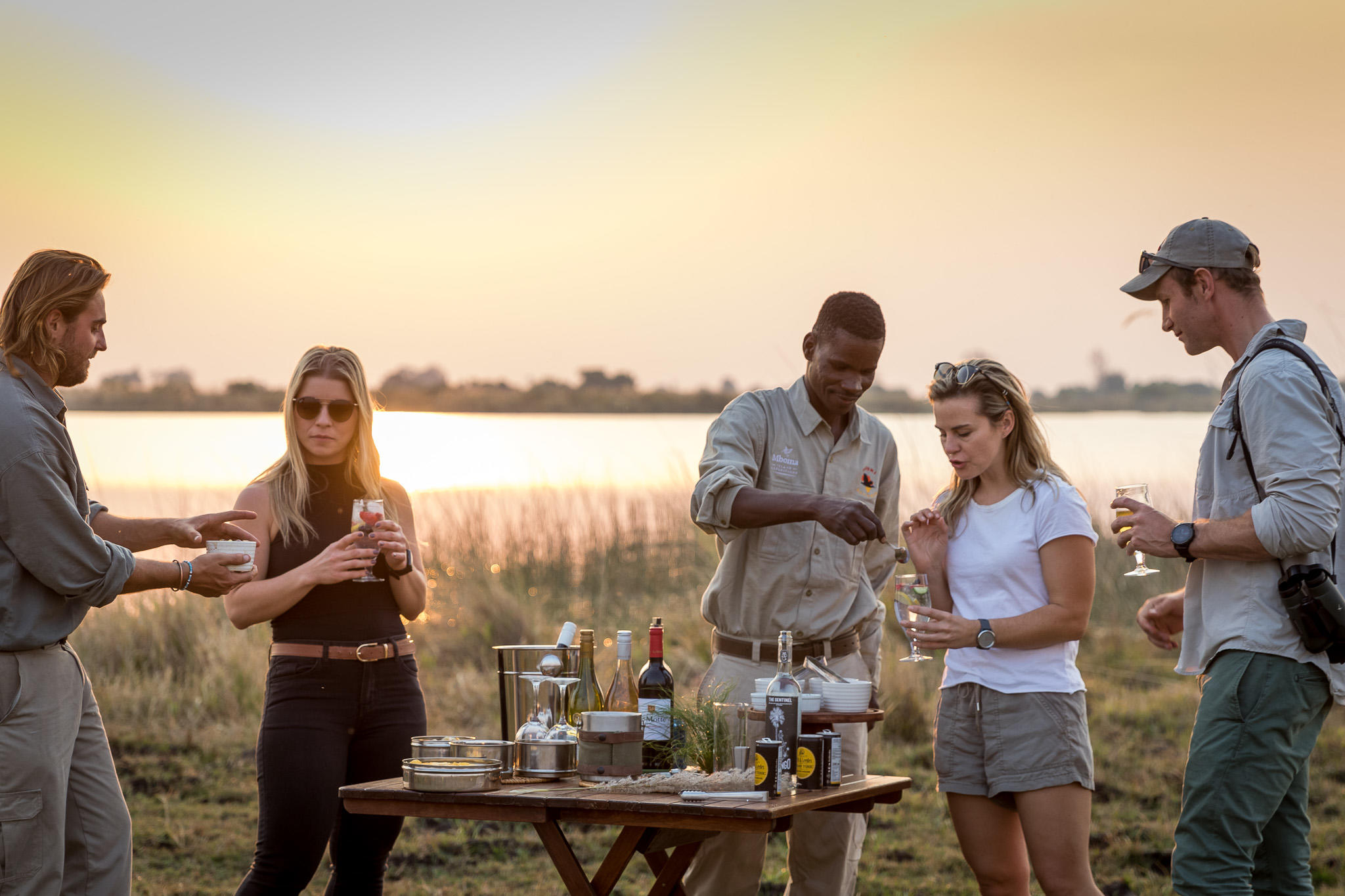 Okavango Delta Sunset Drinks | Sandy Tracks