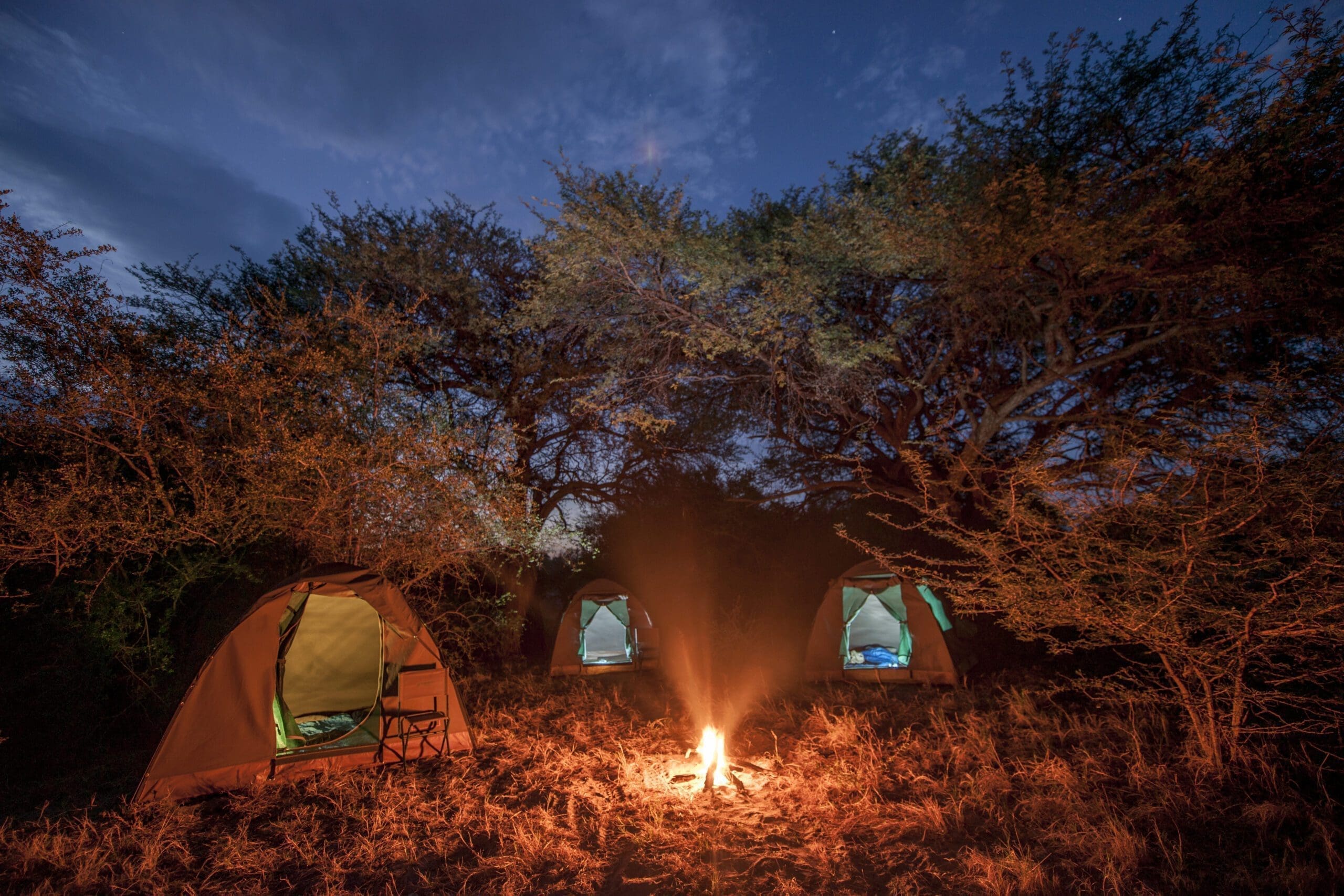 Botswana Camping at Night