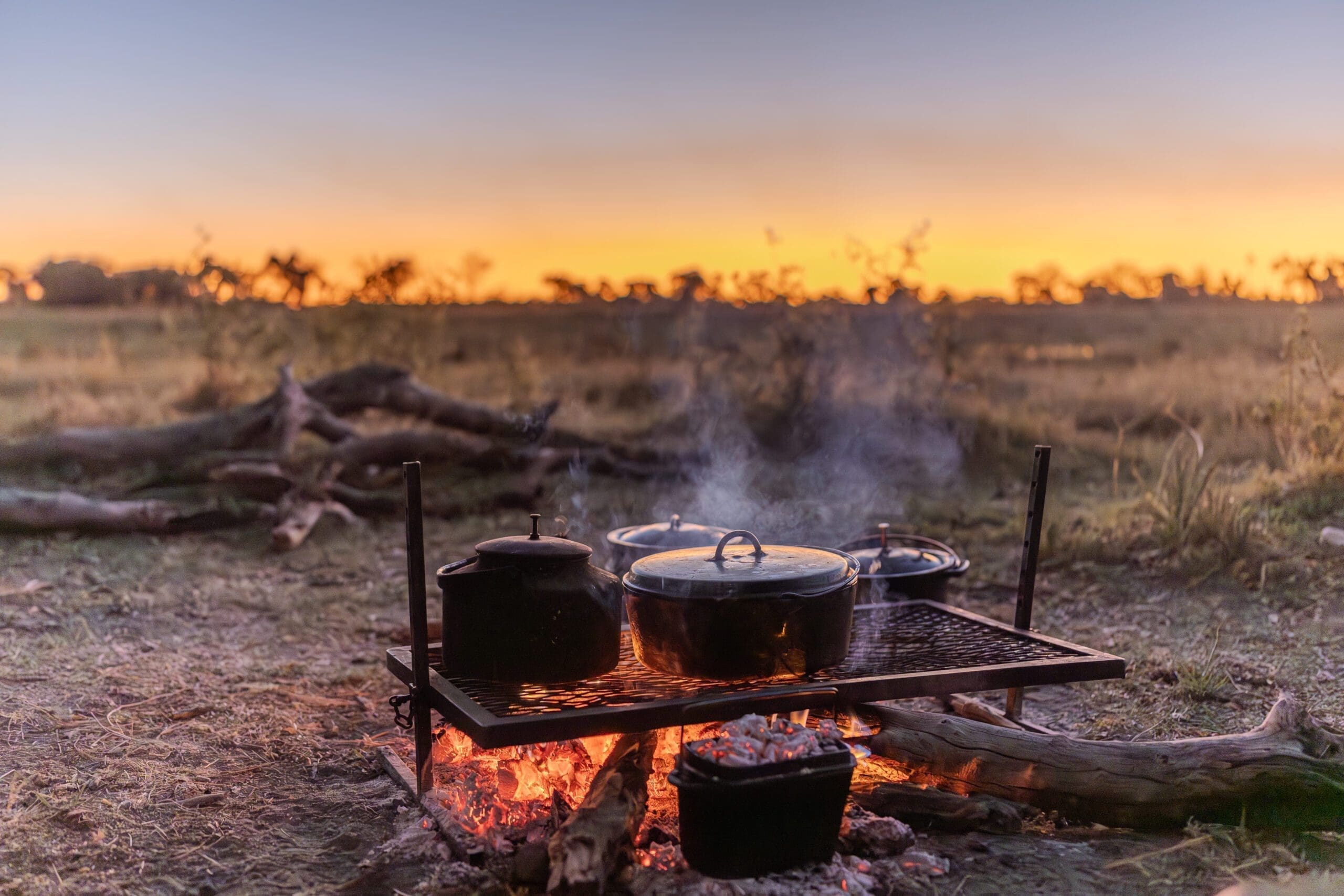 Botswana Dinner Campfire